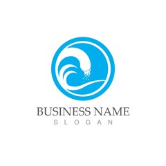 water wave icon vector illustration design
