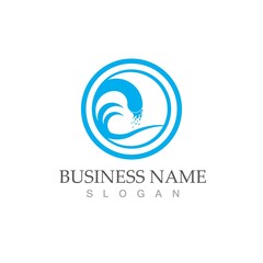 water wave icon vector illustration design
