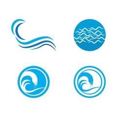 water wave icon vector illustration design