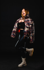 Cool fashionable girl