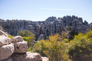 Torcal de Antequera, provincia de Malaga, comunidad autonoma de Andalucia o Andalusia, pais de España o Spain