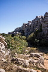 Torcal de Antequera, provincia de Malaga, comunidad autonoma de Andalucia o Andalusia, pais de España o Spain