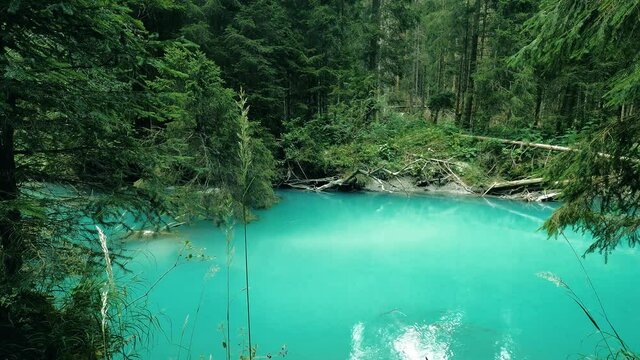 Landscape on the Turquoise Lake of Amola Italy