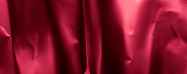 red crinkle foil with visible texture. background