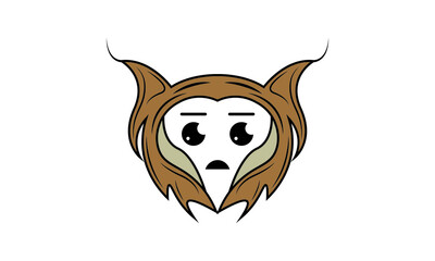 Vector Cute Kawaii Lynx Cat Illustration