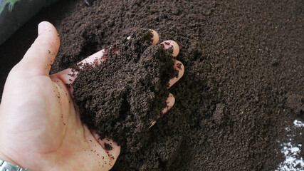 bio fertilizer earthworm manure for plants.