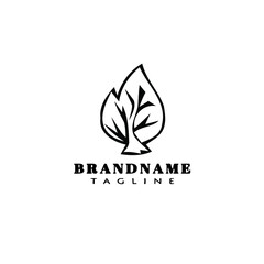 shape burning bush logo cartoon icon design template black isolated vector illustration