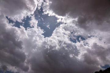 Dramatic clouds in the sky