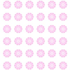 小花の壁紙　ピンク　白背景