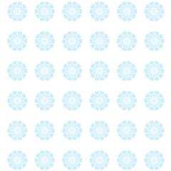 小花の壁紙　水色　白背景