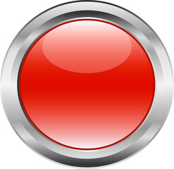 red button with metal border