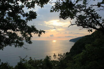 cloudy sky over the sea 