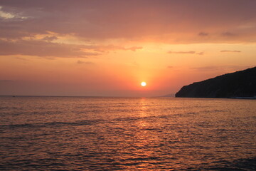 Fototapeta premium sunset over the sea