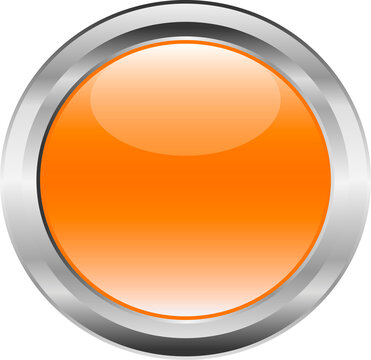 orange button with metal border