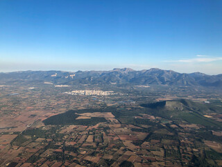 Fototapeta premium Blick auf die Berge von Mallorca, Spaniens Ferieninsel. 