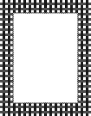 Modèle de Cadre avec Motif sur Fond Blanc