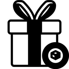 gift solid line icon