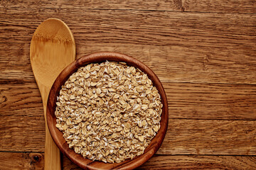 wooden table food natural ingredients wood background