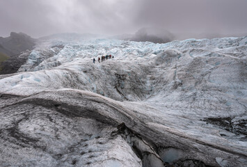 Svínafellsjökull outlet on the Vatnajökull Glacier in Iceland