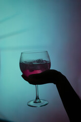 Lady drink nightclub disco