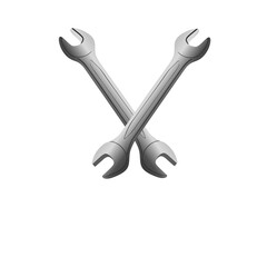 vector illustration of a wrench suitable for pasting brand banner stickers