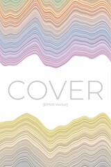 Cover page template. Can be used as banner, flyer, poster, business card, brochure. Artistic design in soft colors. Vibrant vector illustration.