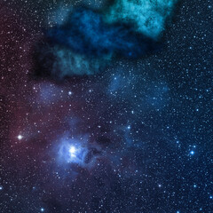 Small part of an infinite star field