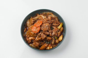 닭,닭고기,식사,요리,음식,찜,찜닭,채소,한국
