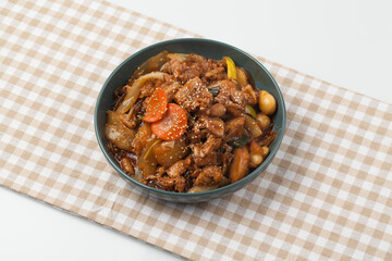 닭,닭고기,식사,요리,음식,찜,찜닭,채소,한국