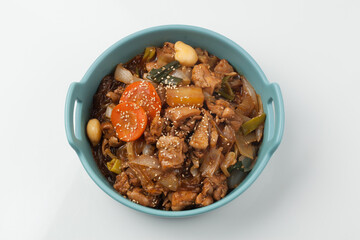 닭,닭고기,식사,요리,음식,찜,찜닭,채소,한국