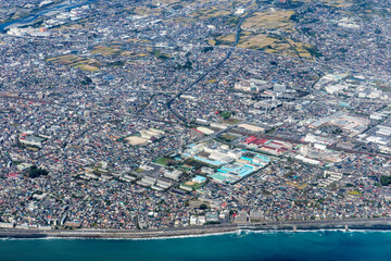 国立印刷局小田原工場付近を空撮