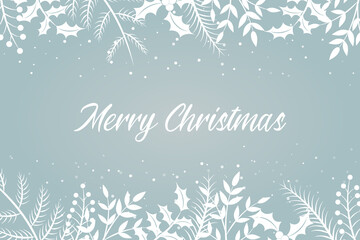 Fototapeta na wymiar Hand drawn christmas background