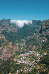 Fototapeta premium Small town in Madeira Island named 