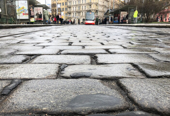 Streets made of paving stones