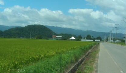 Fototapeta na wymiar Beautiful Japanese landscape in rural areas of Japan