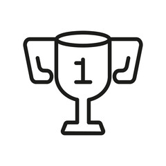Vector Line Icon Related Award, Cup, Winner, Trophy