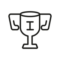 Vector Line Icon Related Award, Cup, Winner, Trophy