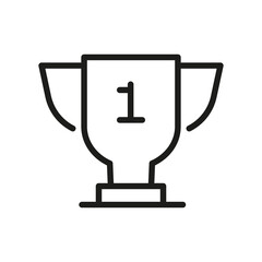 Vector Line Icon Related Award, Cup, Winner, Trophy