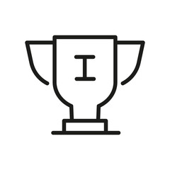 Vector Line Icon Related Award, Cup, Winner, Trophy