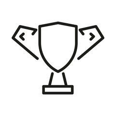 Vector Line Icon Related Award, Cup, Winner, Trophy