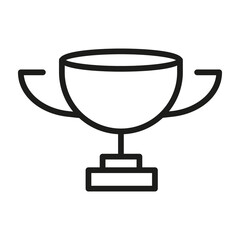 Vector Line Icon Related Award, Cup, Winner, Trophy