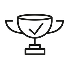 Vector Line Icon Related Award, Cup, Winner, Trophy