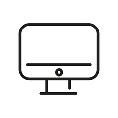 Computer Icon Isolated On White Background. Monitor Symbol Modern, Simple, Vector, Icon For Website Design, Mobile APP, UI. Vector Illustration
