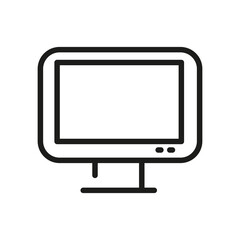 Computer Icon Isolated On White Background. Monitor Symbol Modern, Simple, Vector, Icon For Website Design, Mobile APP, UI. Vector Illustration