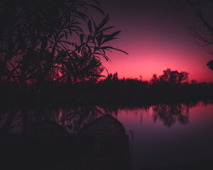 sunset and sunrise
