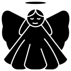 angel solid icon