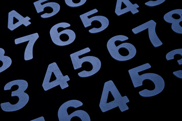 Background of numbers. from zero to nine. Finance data concept. Matematic. Seamless pattern with numbers. financial crisis concept. Business success