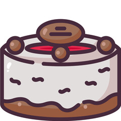 cake line icon