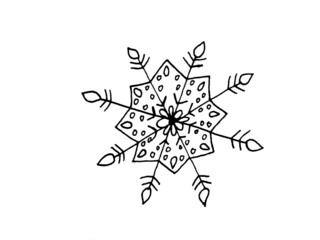 christmas snowflake ornament