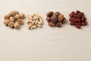 밤,잣,땅콩,호두,건강식품,견과류,고해상,다수,단면,백그라운드,사람없음,실내,오브젝트,음식,절단